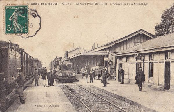 ARRIVEE DU TRAIN BELGE EN GARE