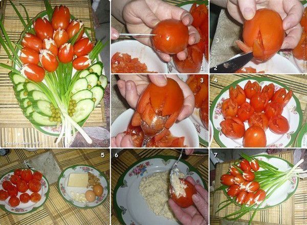 TULIPES AVEC TOMATES